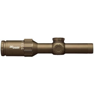 SIG SAUER TANGO6T 1-6x24mm FFP 30mm Tube Rifle Scope 0.2 MRAD FDE SOT61240