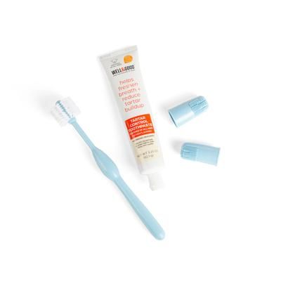 Dental Health Kit with Chicken-Flavored Toothpaste for Dogs