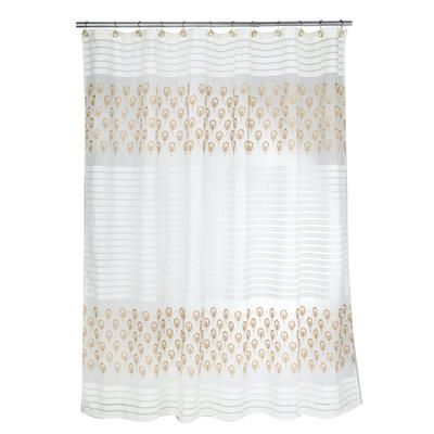 Seraphina Shower Curtain by POPULAR BATH in Beige Gold