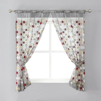 Sedona Window Curtain by POPULAR BATH in Grey