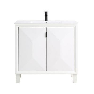 "Hyde 36" Bathroom Vanity Sink in White - Manhattan Comfort VS-3603-WH"