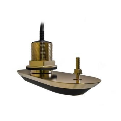 Raymarine Pack of RV-212 RealVision 3D Bronze Through Hull Transducers Port And Starboard 12Deg 2x2m Y-cable and 8m Extension Cable T70318