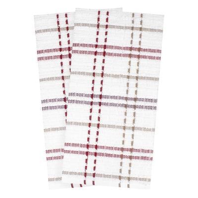 Royale 2Pk Check Kitchen Towel by RITZ in Mocha
