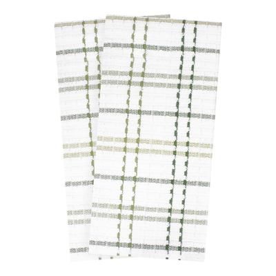 Royale 2Pk Check Kitchen Towel by RITZ in Cactus