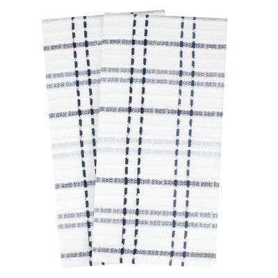 Royale 2Pk Check Kitchen Towel by RITZ in Federal Blue