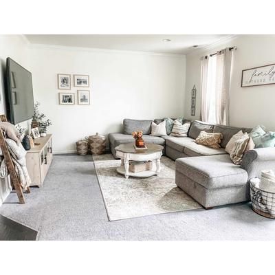 Parkerfield 10' x 14' Updated Traditional Charcoal/Black/Beige/Gray/Mustard/Off White Area Rug - Hauteloom