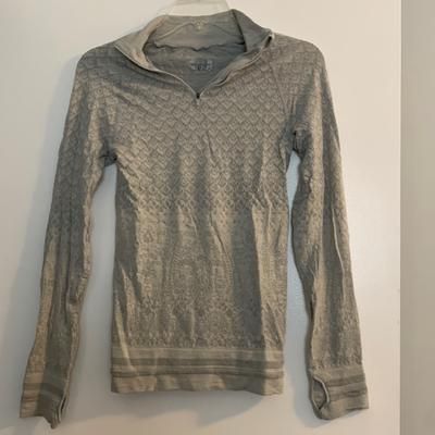 Athleta Tops | Athleta Grey 1/4 Zip Size S | Color: Gray | Size: S