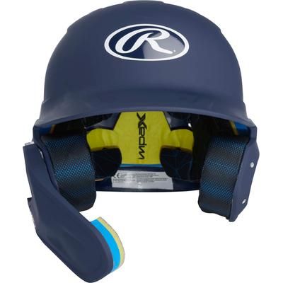 Rawlings Mach Matte Junior Baseball Batting Helmet with Adjustable Face Guard Navy