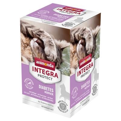 6x100g 6 Varieties Mix Diabetes Protect Integra Wet Cat Food