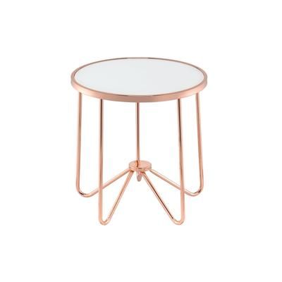 End Table by Acme in Rose Gold
