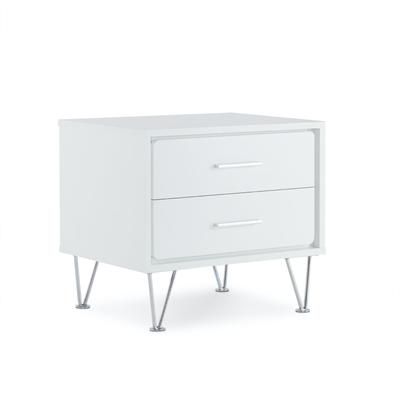 Accent Table or Nightstand by Acme in White