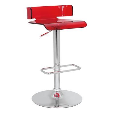 Swivel Adjustable Stool (1Pc) by Acme in Red Chrome