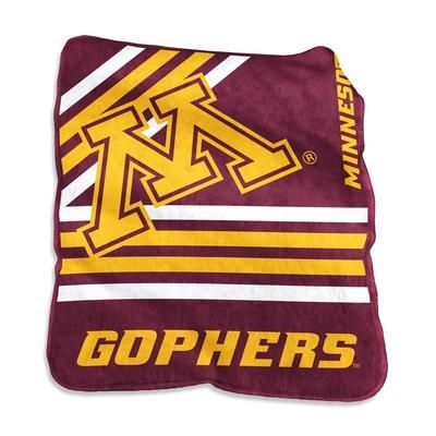 Minnesota Raschel Throw Home Textiles by NCAA in Multi