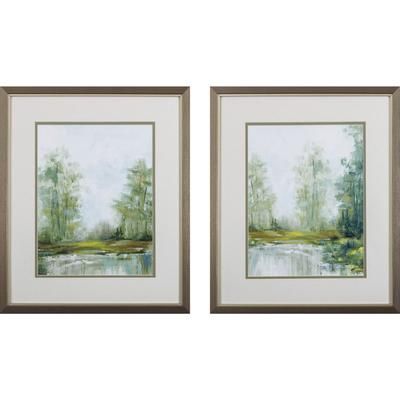 Jade Forest Framed Wall Décor, Set Of 2 by Propac Images in Green