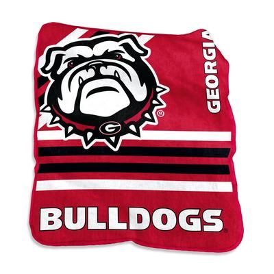 Georgia Raschel Throw Home Textiles by NCAA in Multi
