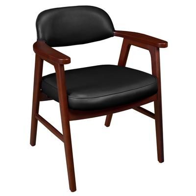 Regency 476 Mid-Century Modern Accent Chair- Mahogany & Black - Regency 1476MHBK