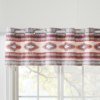Kiva Western Boho Window Valance by Greenland Home Fashions in Stone