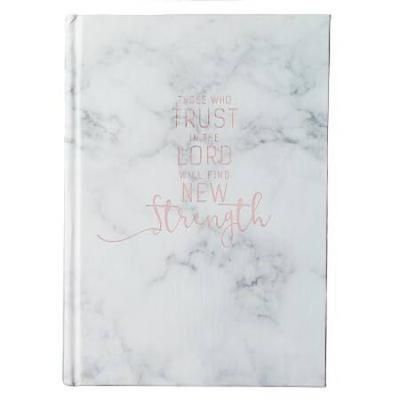 Journal Those Who Trust In The Lord Hardcover Marbled White