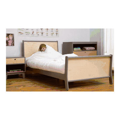 Oeuf Sparrow Collection Twin Bed in Grey