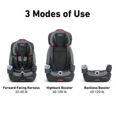 Graco Nautilus 65 LX 3-in-1 Harness Booster Car Seat - Conley