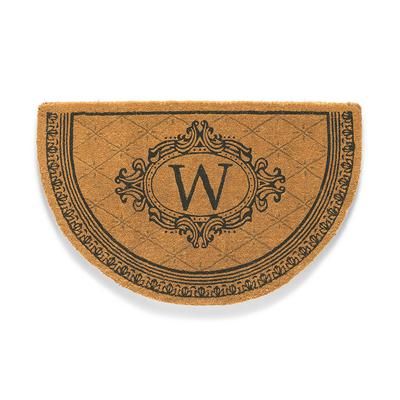 Estate Monogrammed Half-Round Door Mat - 36" x 72", A - Frontgate
