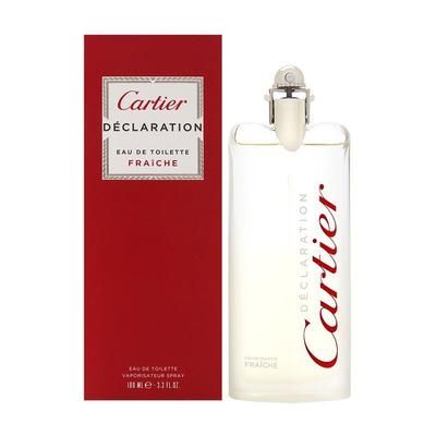 CARTIER DECLARATION FRAICHE 3.3oz EDT SPRAY for MEN 3.3 oz Eau De Toilette for Men