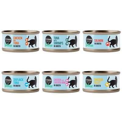6x70g Mixed Trial Pack 1 Cosma Nature Wet Cat Food