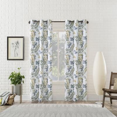 Wide Width Remi Sun Zero 99% Blackout Solid Woven Grommet Panel by BrylaneHome in Multi (Size 40" W 84" L)