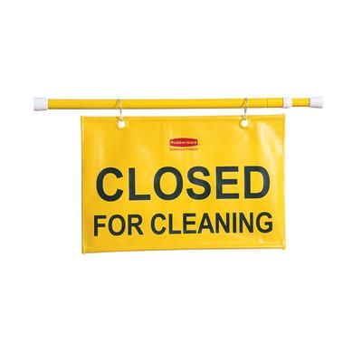 Rubbermaid FG9S1500 YEL Closed for Cleaning Sign - Yellow, English