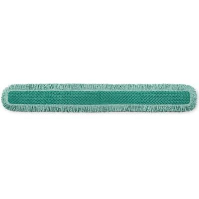 Rubbermaid FGQ46000GR00 60" Hygen Dust Pad with Fringe - Microfiber, Green, Fringe Edge