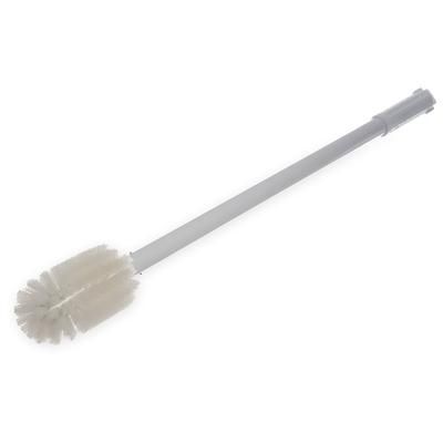 Carlisle 4000602 30" Round Multi Purpose Valve/Fitting Brush - Poly/Plastic, White, Polyester Bristles