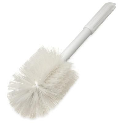 Carlisle 4001002 16" Round Multi Purpose Valve/Fitting Brush - Poly, White