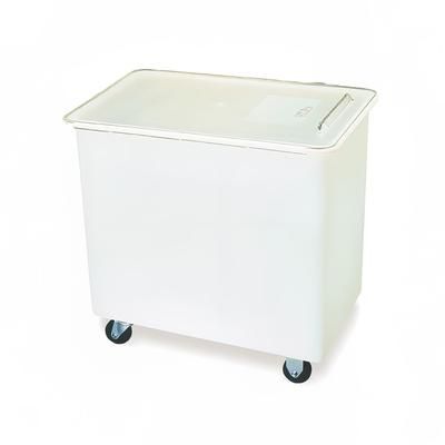 Carlisle BIN2702 Mobile Ingredient Bin - 27 Gallon Capacity, Clear Lid/White Base