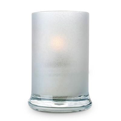 Sterno 80557 Siren Candle Lamp - 3"D x 4 1/2"H, Glass, Frost, White