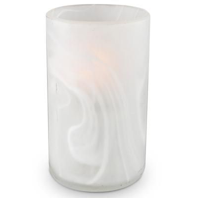 Sterno 80573 LX Classic Glamour Candle Lamp - 5"H, Glass, Frosted, White, Case of 6
