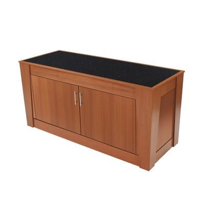 Forbes Industries 5203-8-C1 96" Mobile Induction Table w/ 1 Center Cooking Unit - Glass Cook Top, 120v, Stainless Steel