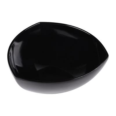 Elite Global Solutions M10T-B Classic 3 1/4 qt Triangular Melamine Serving Bowl, Black