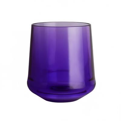 Steelite 7043DR011 12 oz Summit Stemless Wine Glass, Plastic, Purple, 2 Dozen