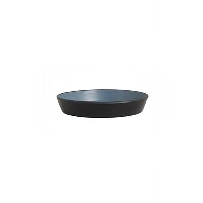 Steelite 7830JB008 Creations 20 1/4 oz Round Melamine Bowl, Lagoon, Black