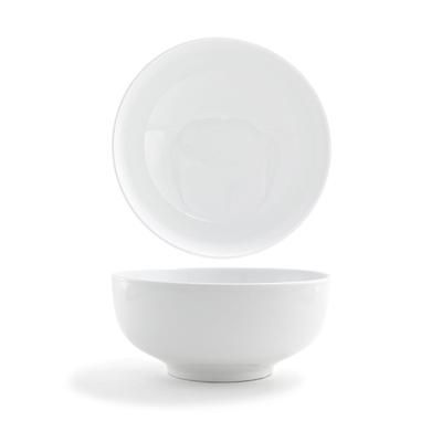 Front of the House DBO088WHP21 64 oz Round Harmony Bowl - Porcelain, White