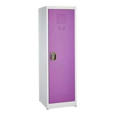 Alpine Industries ADI629-01-PUR 1 Tier Storage Locker - 48"H x 15"W, Steel, Purple