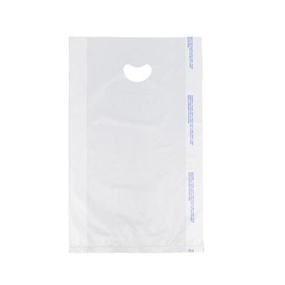 LK Packaging CH18WE Merchandise Bag w/ Handle - 18"L x 12"W x 3" SG, 0.7 mil HDPE, White