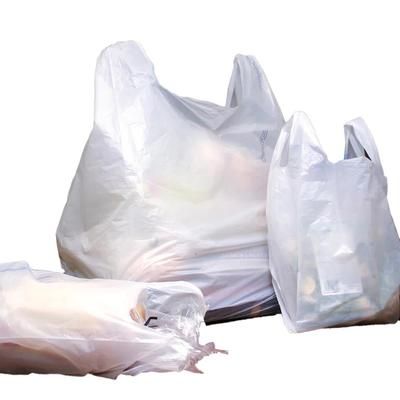 LK Packaging CT2427 Heavy Duty Carry Out Bag w/ Handles - 27"L x 14"W x 10" SG, 0.75 mil HDPE, White