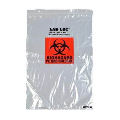 LK Packaging LABZ1420B Lab-Loc Specimen Bags - 14" x 20", Clear, 2 mil