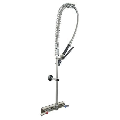 BK Resources EVO-8SMPR Splash Mount Pre Rinse Assembly w/ 8" Centers, Stainless Steel