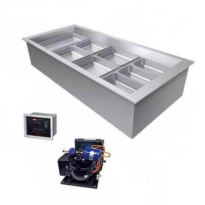Hatco CWBR-4 58" Drop-In Refrigerator w/ 4 Pan Capacity, Remote , 120v, Drain & Remote Condenser, Stainless Steel