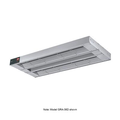 Hatco GRA-120D3 240 120" Standard Watts Infrared Strip Warmer - Double Rod, 2 Built In Toggle Control, 240v/1ph, Silver (Cord & Plug Not Included)
