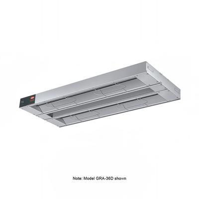 Hatco GRA-96D6 240 96" Standard Watts Infrared Strip Warmer - Double Rod, 2 Built In Toggle Control, 240v/1ph, Silver (Cord & Plug Not Included)