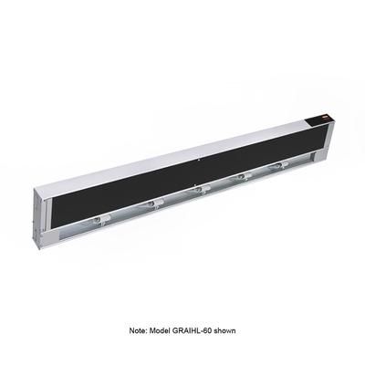Hatco GRAIHL-24 240 24" High Watts Infrablack Strip Warmer - Single Rod, Remote Control Required, 120/240v/1ph, Silver