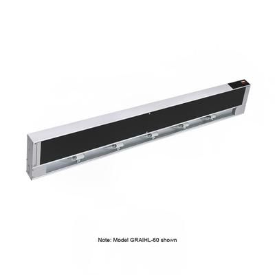 Hatco GRAIHL-42 120 42" High Watts Infrablack Strip Warmer - Single Rod, Remote Control Required, 120v, Silver